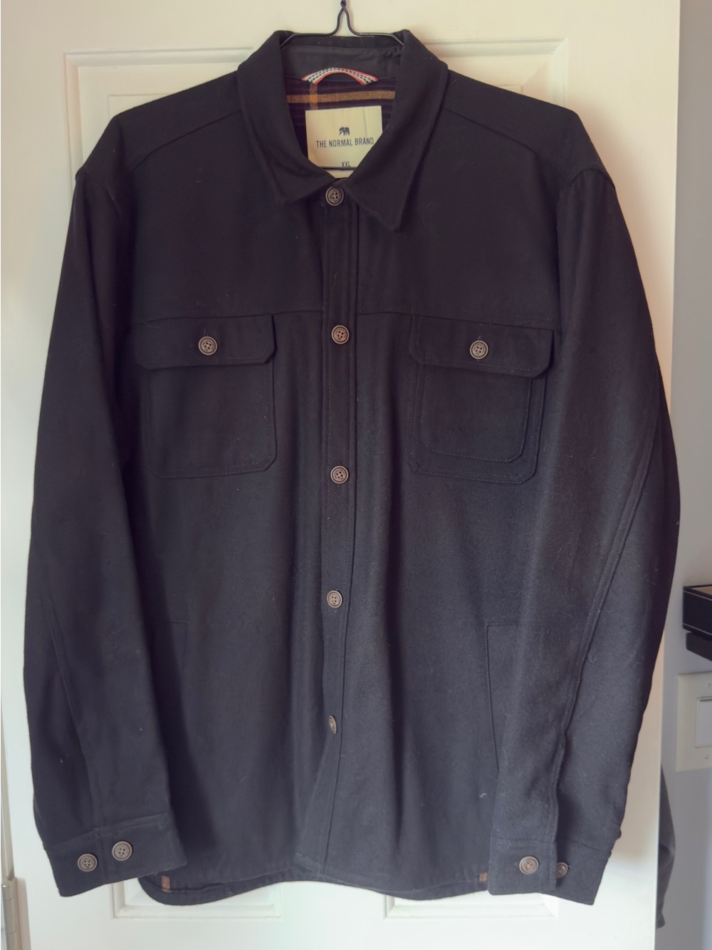 The Normal Brand Black Men's Lightweight Shirt Jacket
